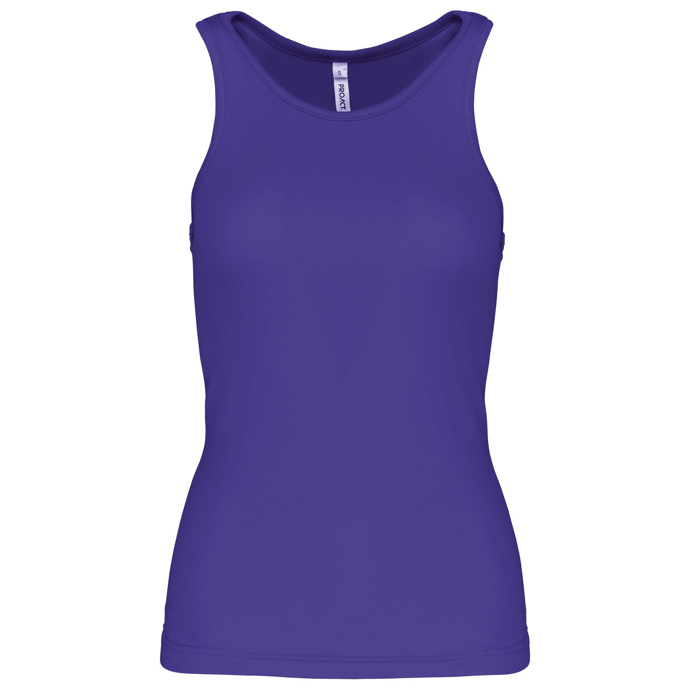 Camiseta de deporte tirantes mujer Violet