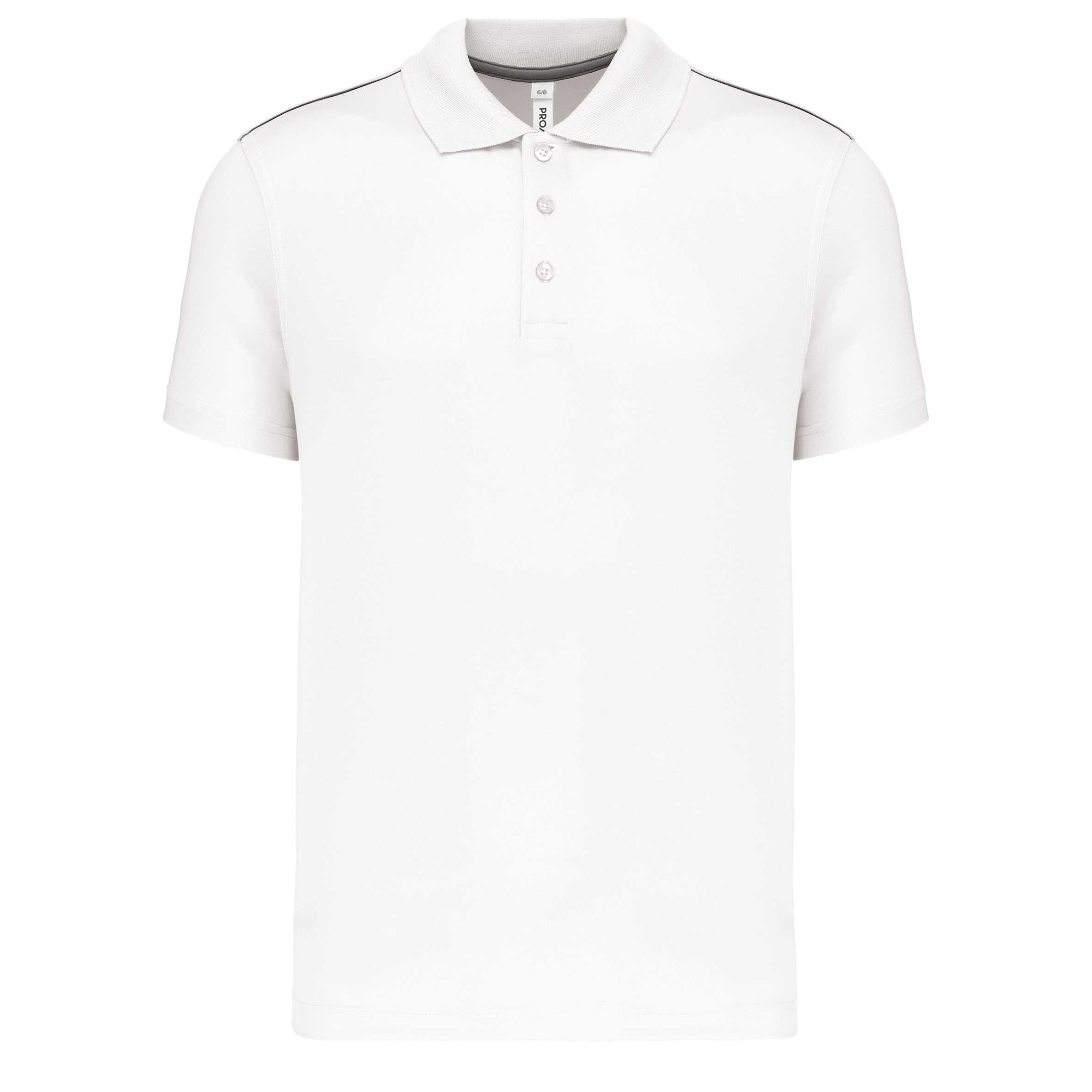 Polo de manga corta niños White