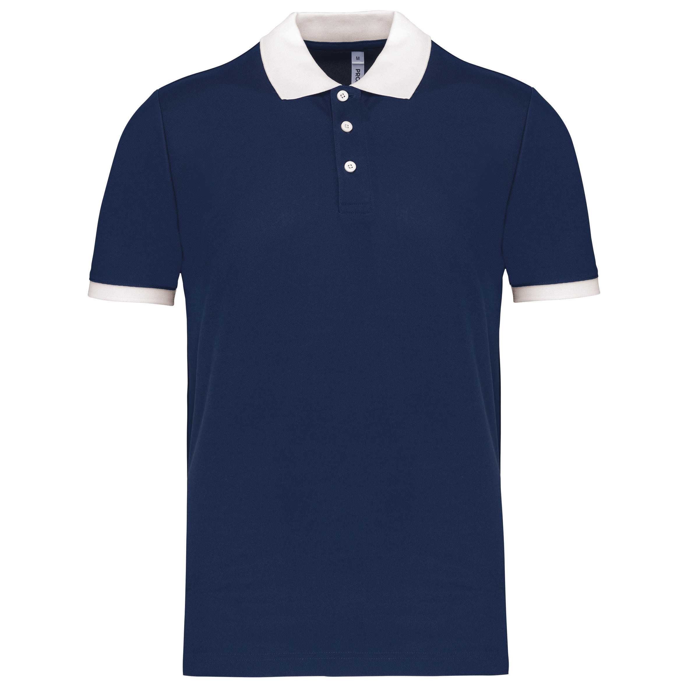 Polo piqué performance hombre Sporty Navy / White
