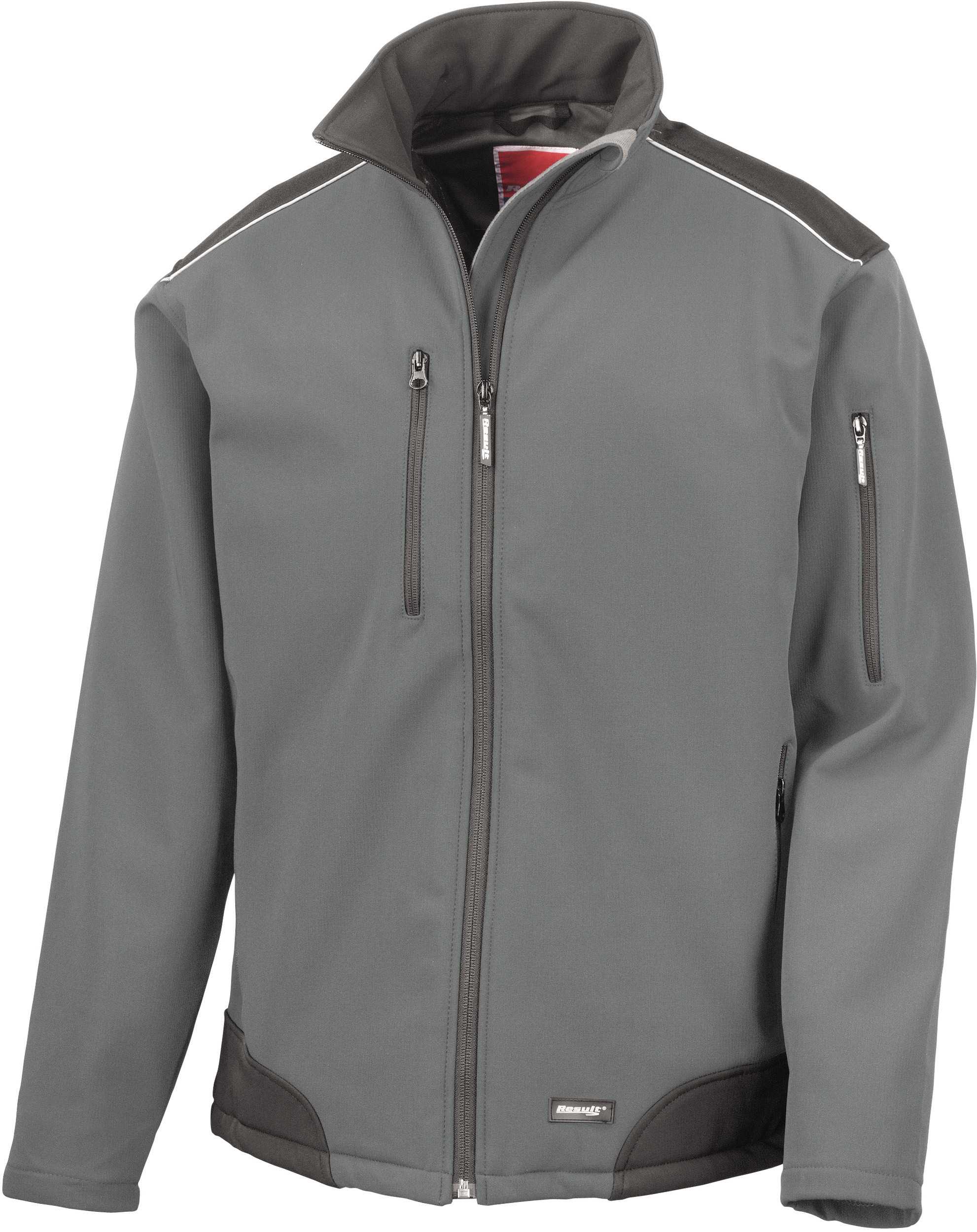 Chaqueta Softshell de trabajo Ripstop con Cordura® Grey / Black