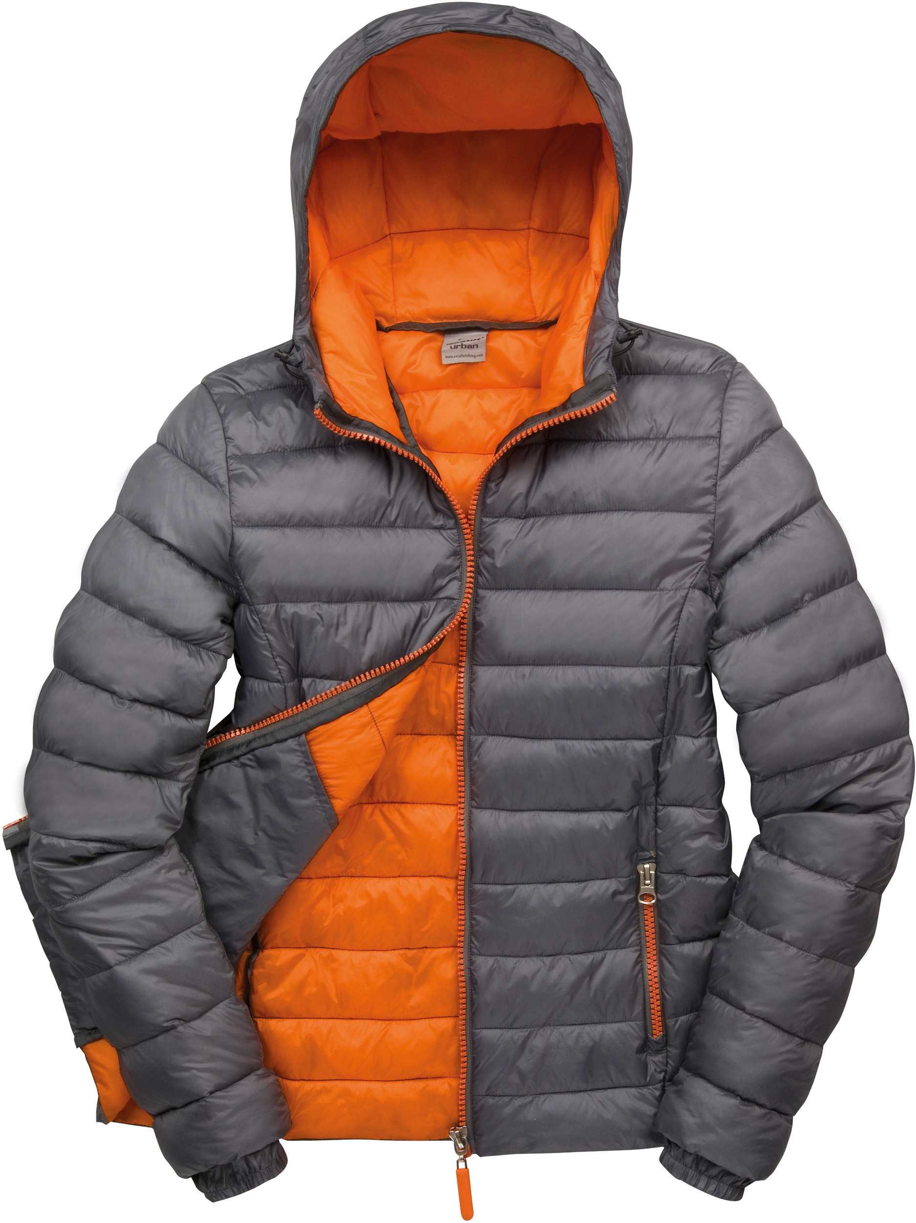 Chaqueta Snowbird acolchada mujer Grey / Orange