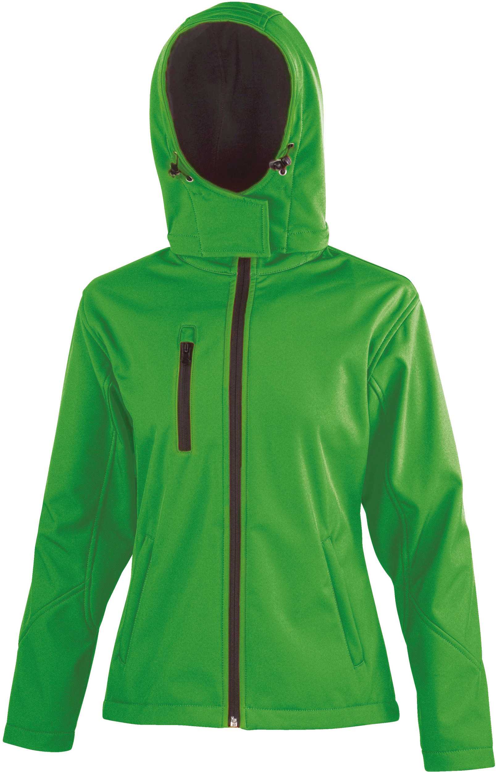 Chaqueta Softshell TX Performance capucha mujer Vivid Green / Black