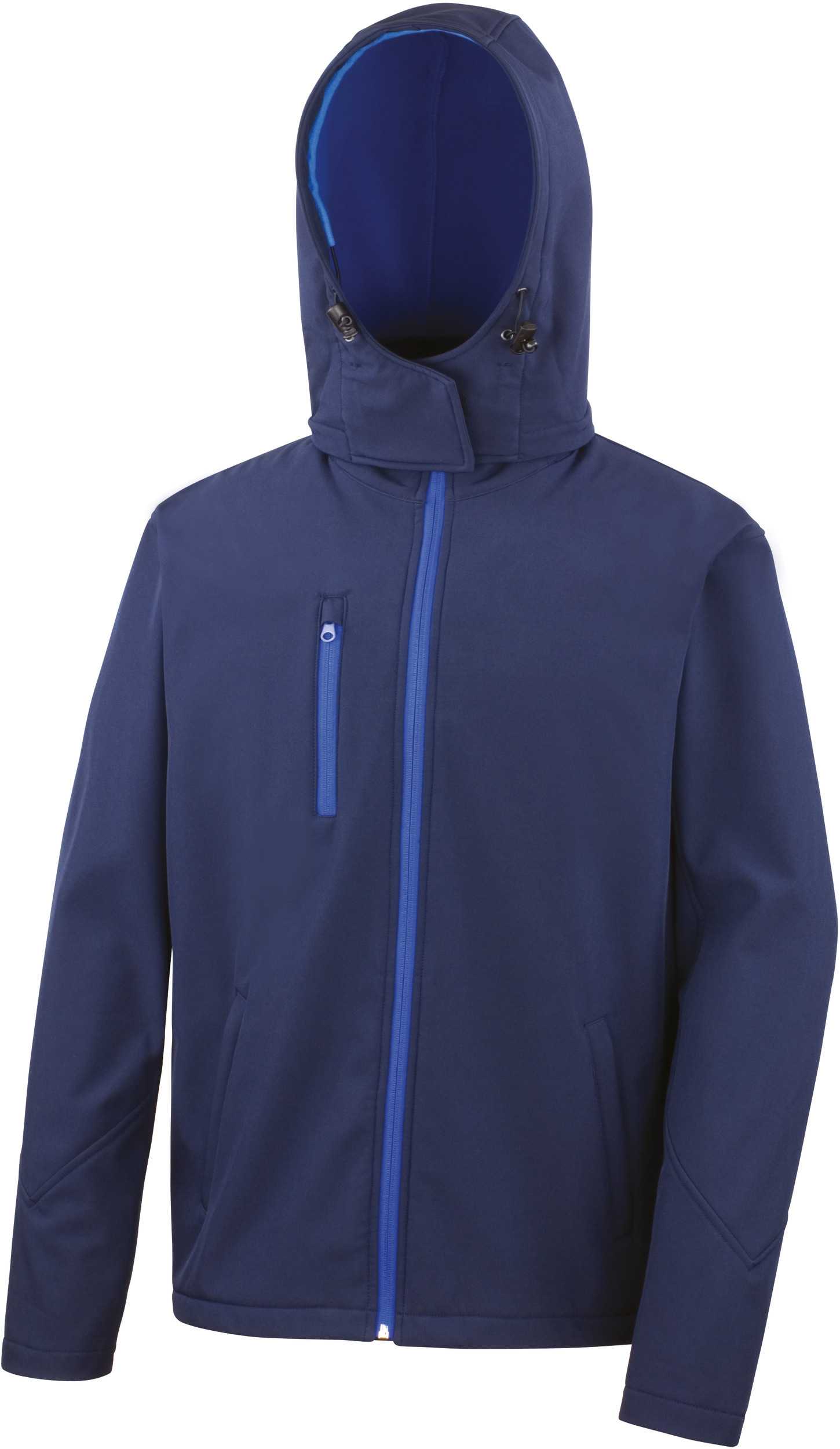 Chaqueta Softshell TX Performance capucha hombre Navy / Royal