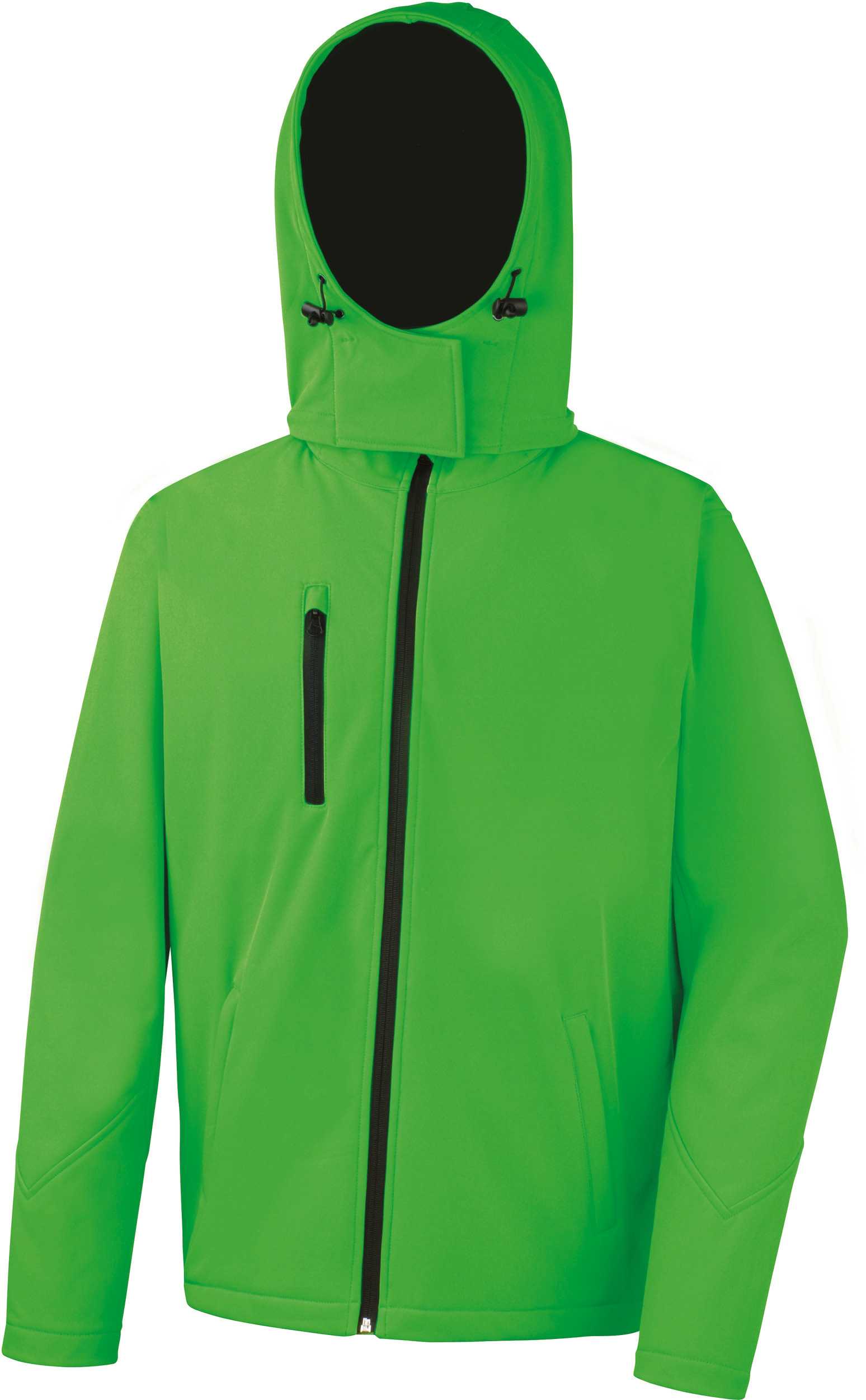 Chaqueta Softshell TX Performance capucha hombre Vivid Green / Black
