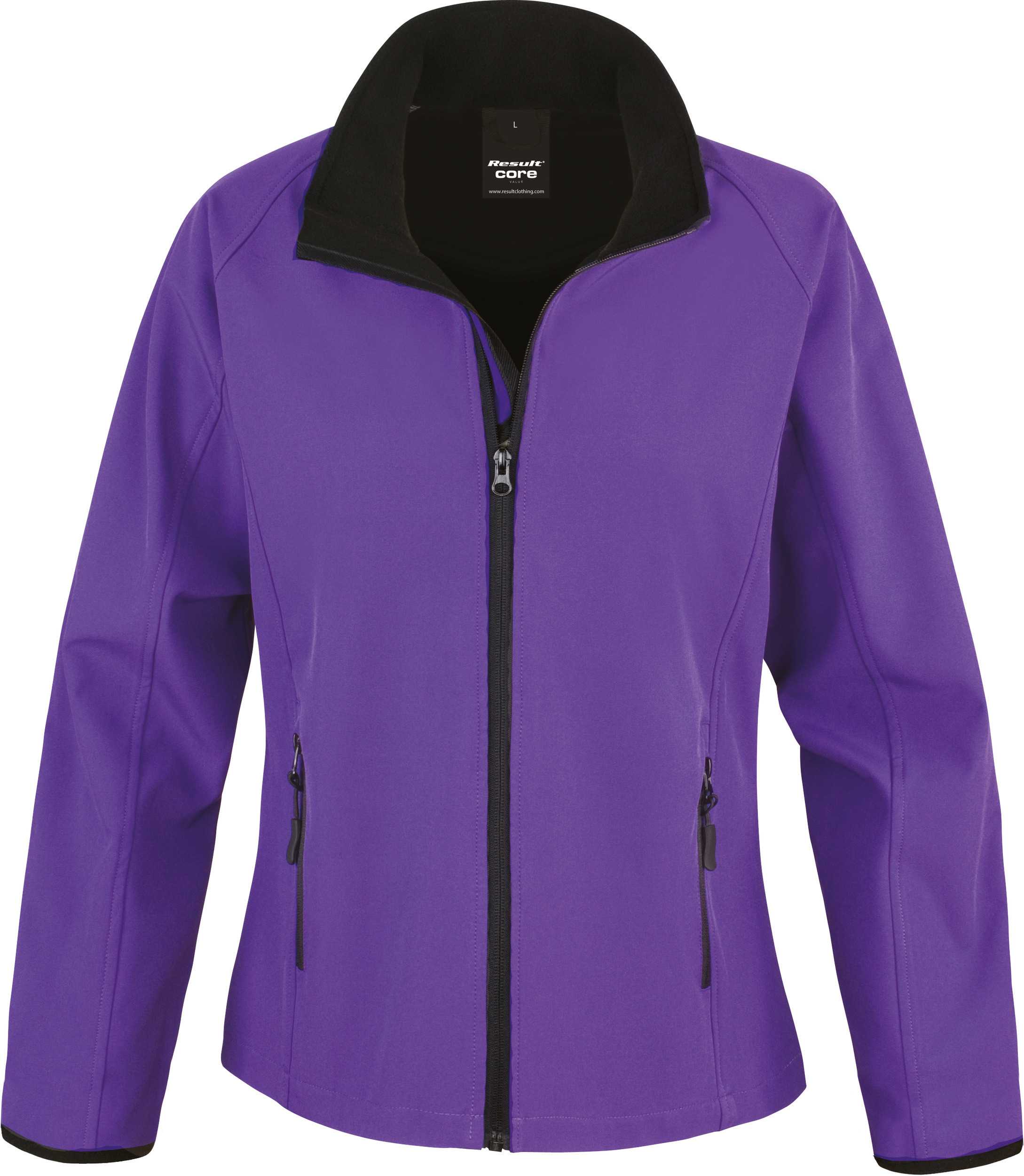 Chaqueta Softshell Printable mujer Purple / Black