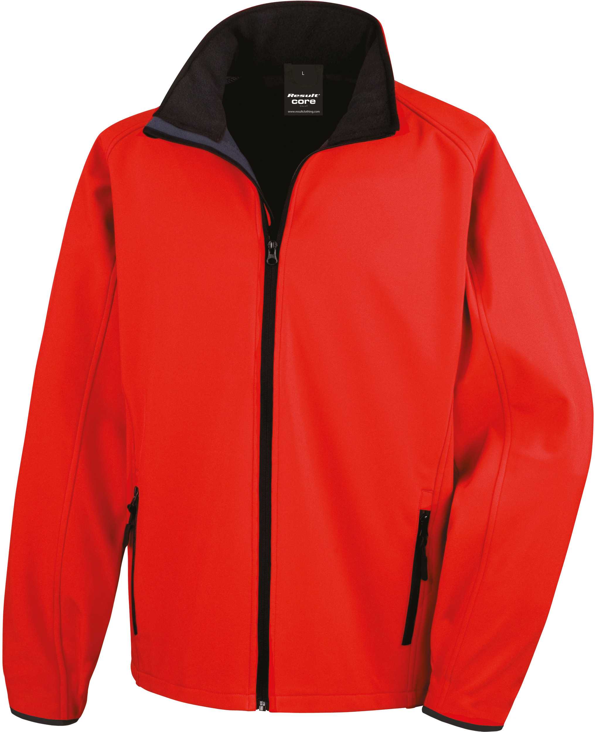 Chaqueta Softshell Printable hombre Red / Black