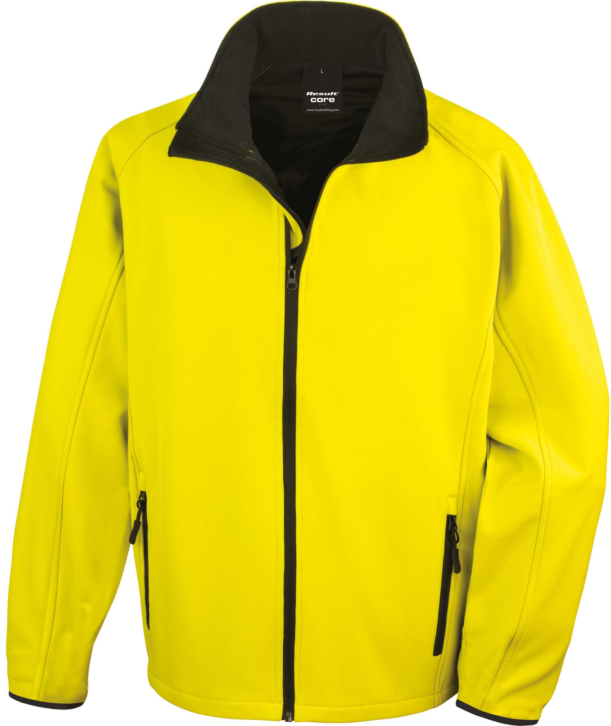 Chaqueta Softshell Printable hombre Yellow / Black