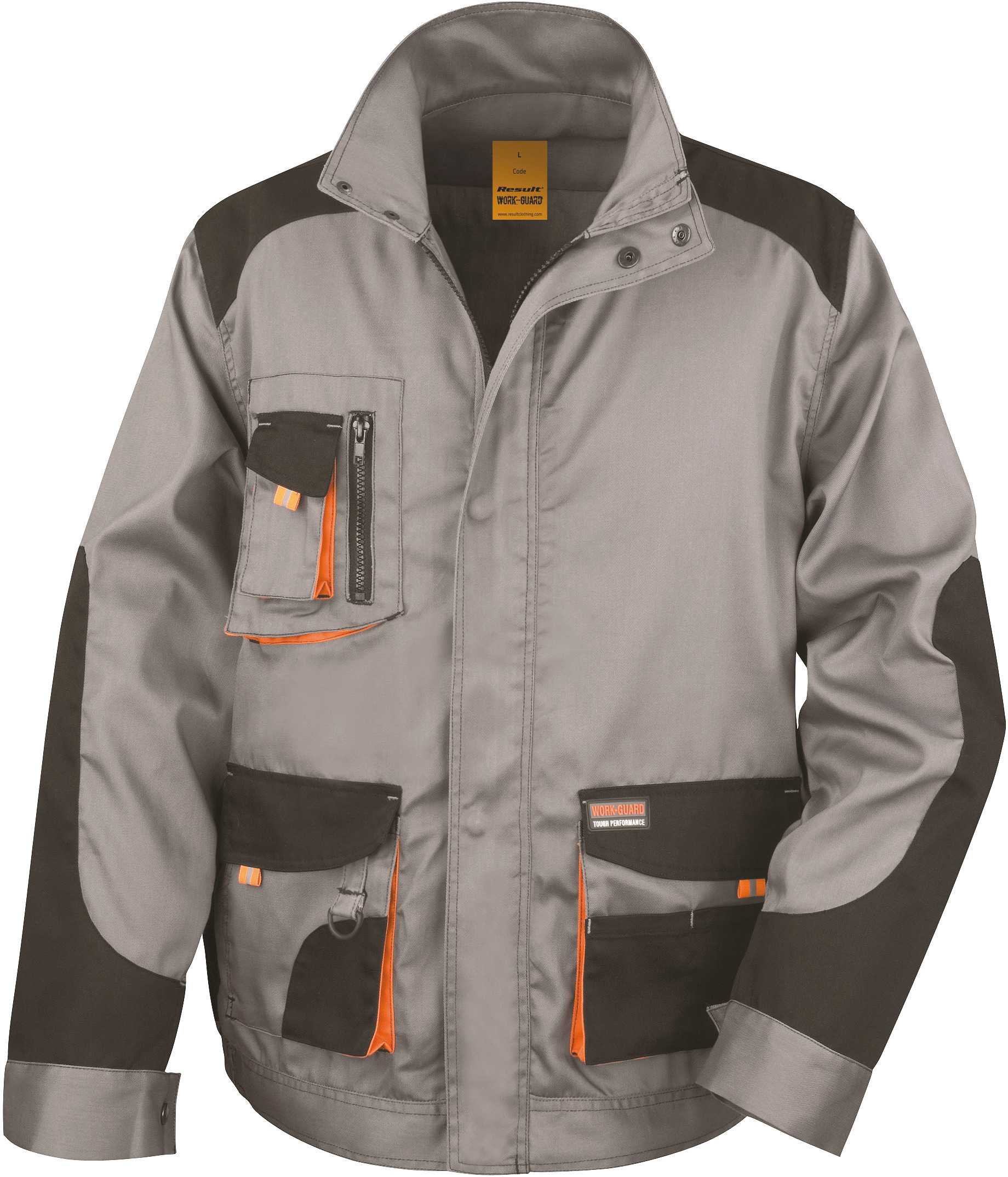 Chaqueta Lite Grey / Black / Orange