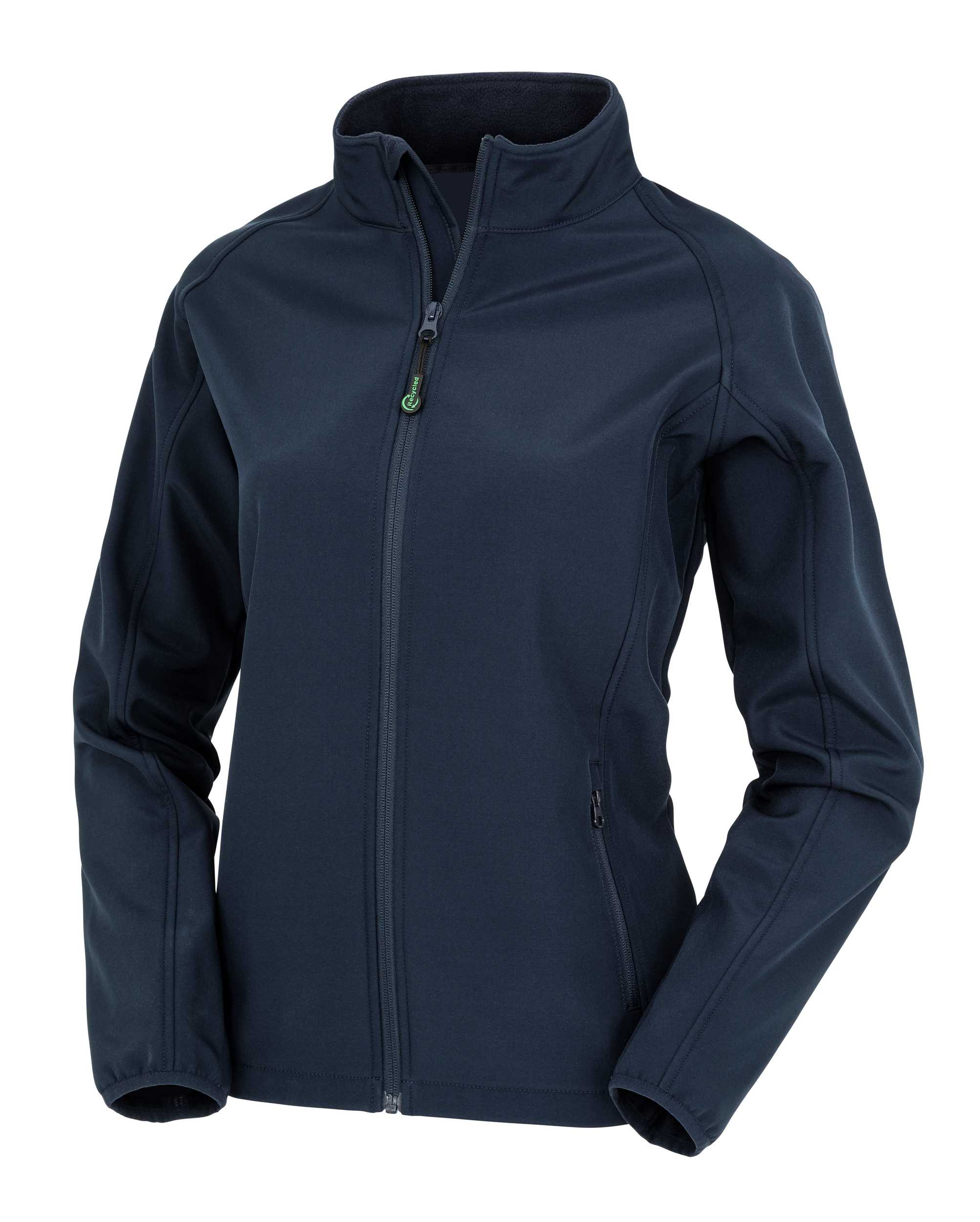 Chaqueta softshell material reciclado mujer Navy