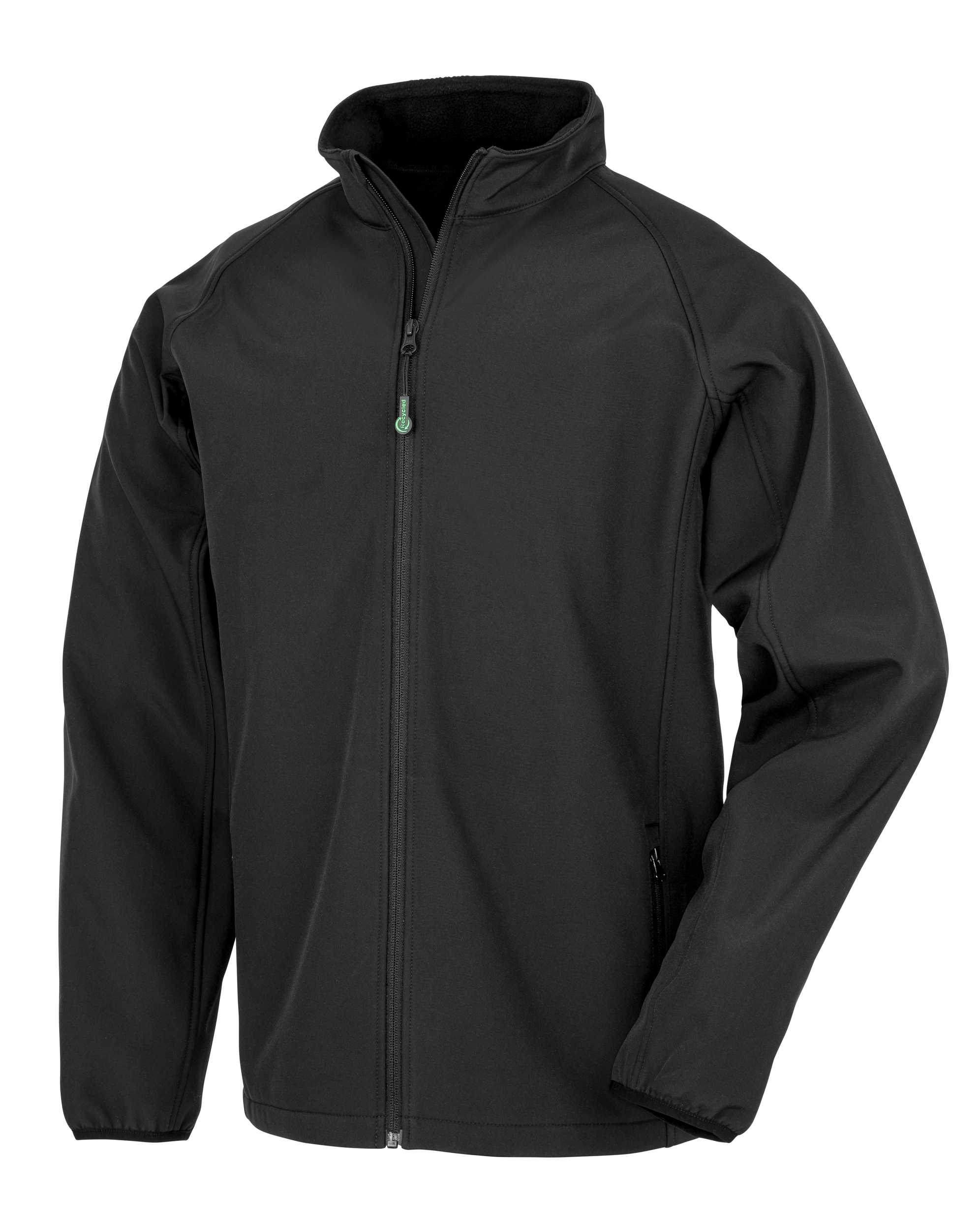 Chaqueta softshell material reciclado hombre Black