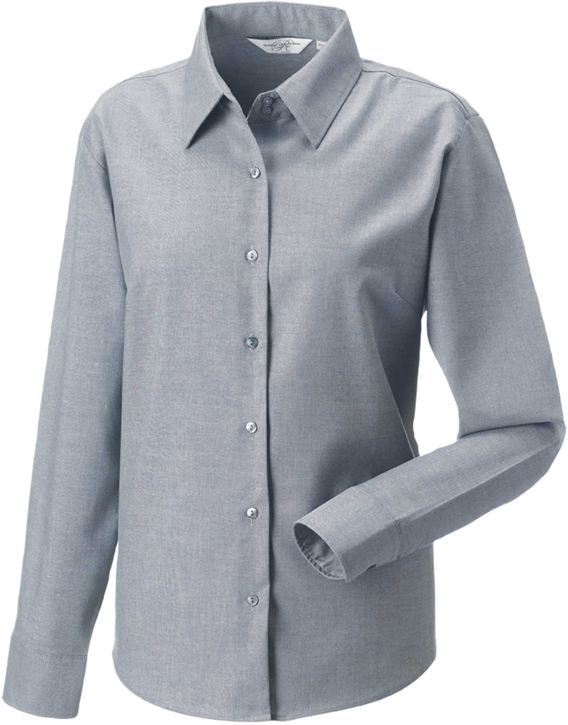 Camisa Oxford manga larga mujer Silver