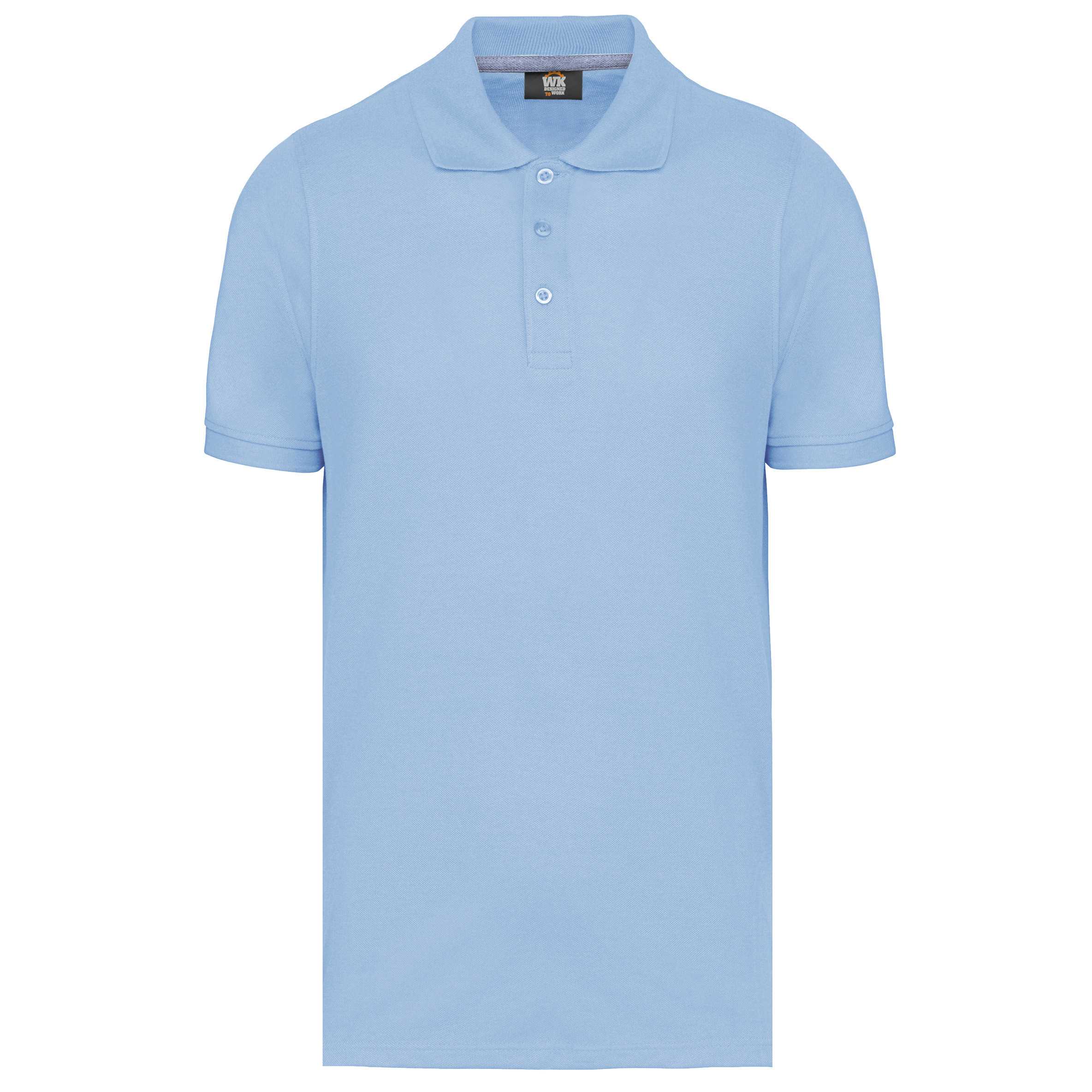 Polo Antibacteriano Hombre Sky Blue