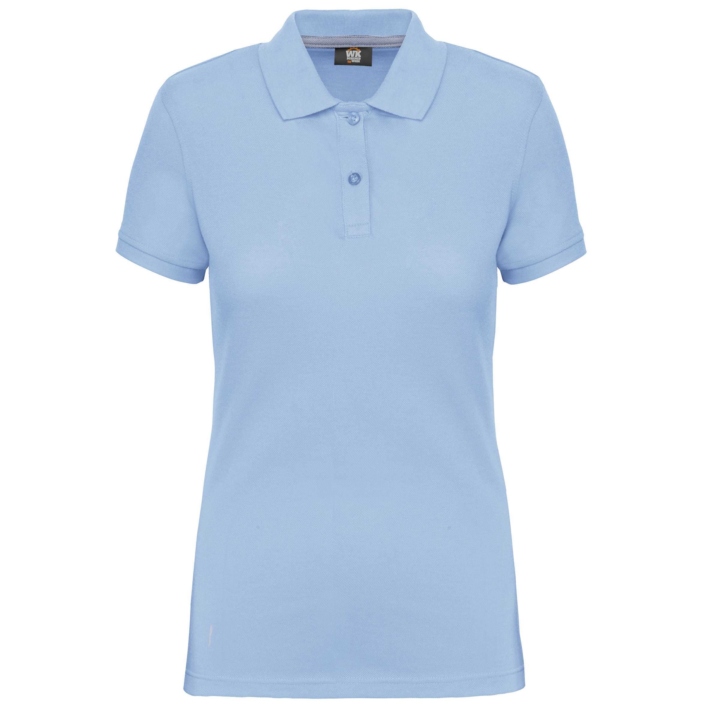 Polo Antibacteriano Mujer Sky Blue