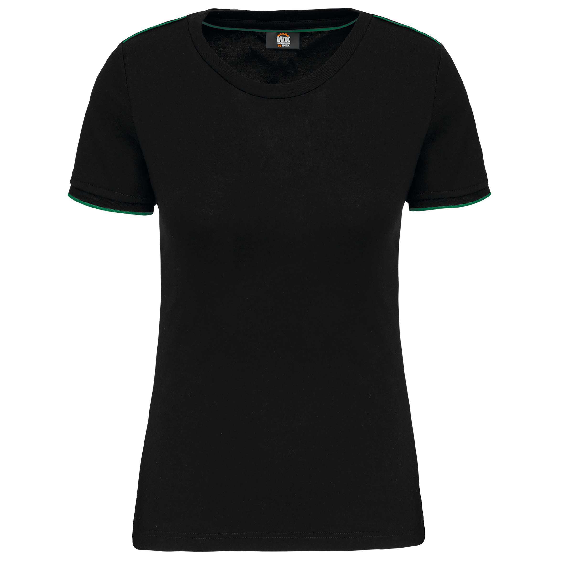Camiseta Day To Day mujer Black / Kelly Green