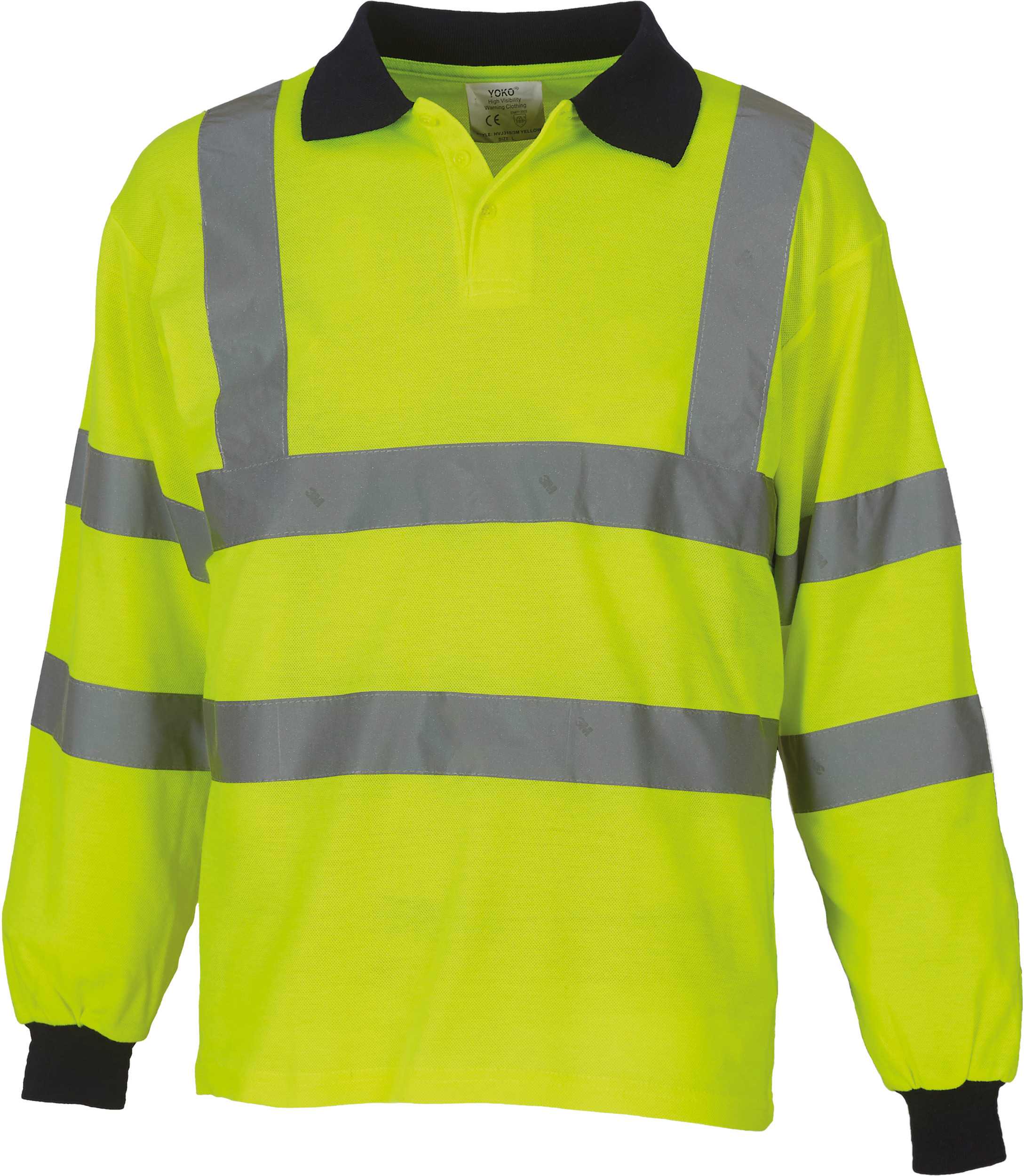 Polo alta visibilidad manga larga Hi Vis Yellow