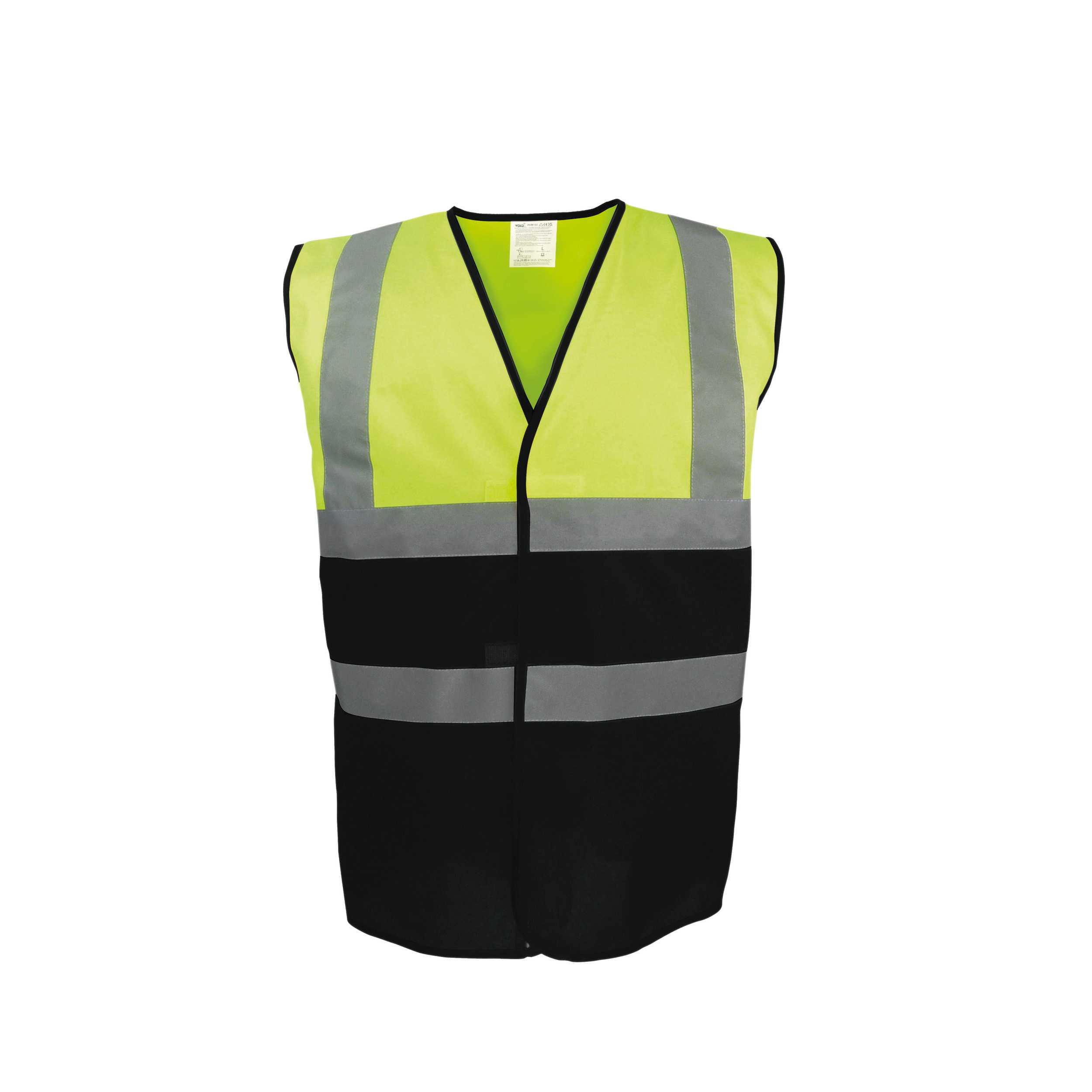 Chaleco de alta visibilidad bicolor Hi Vis Yellow / Black