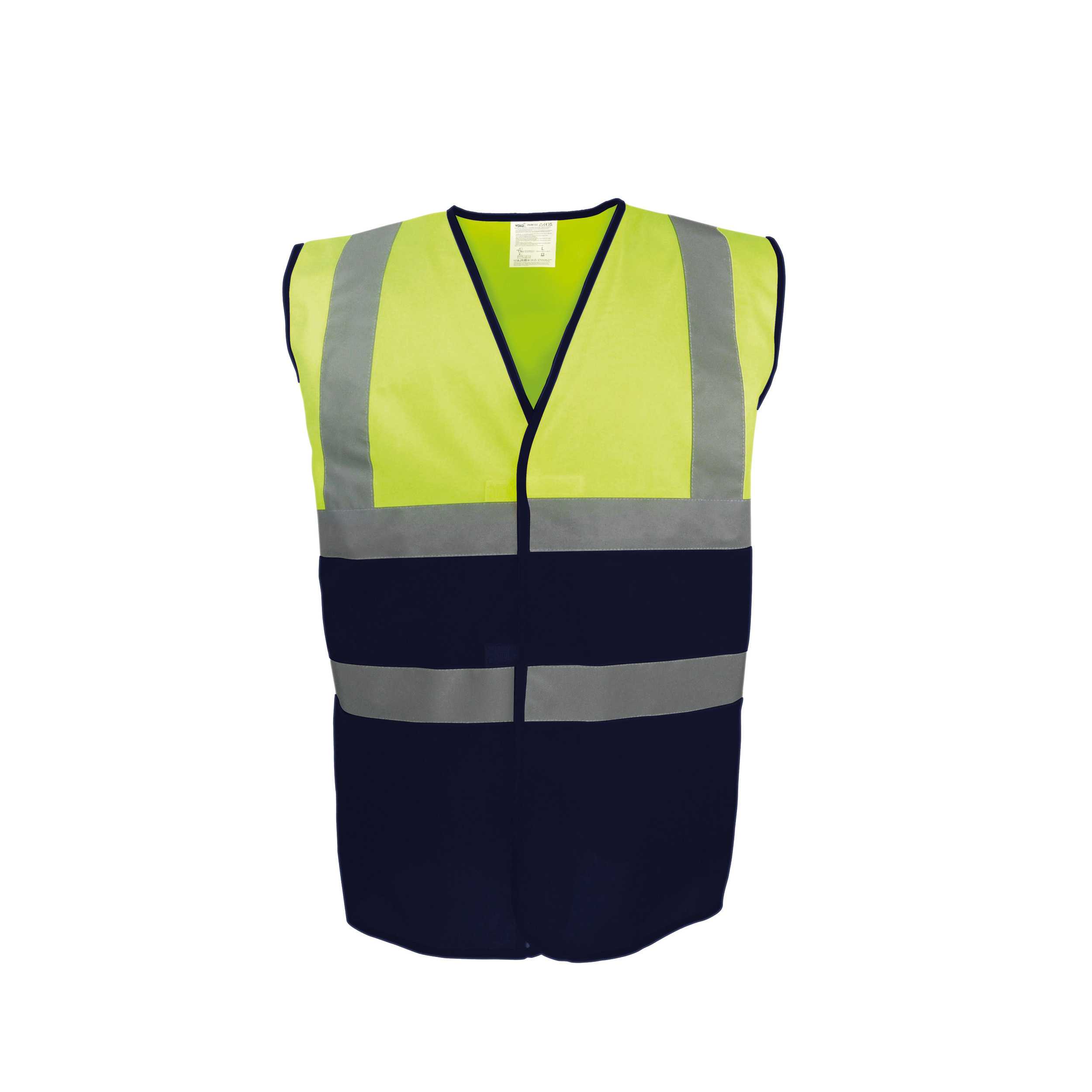 Chaleco de alta visibilidad bicolor Hi Vis Yellow / Navy