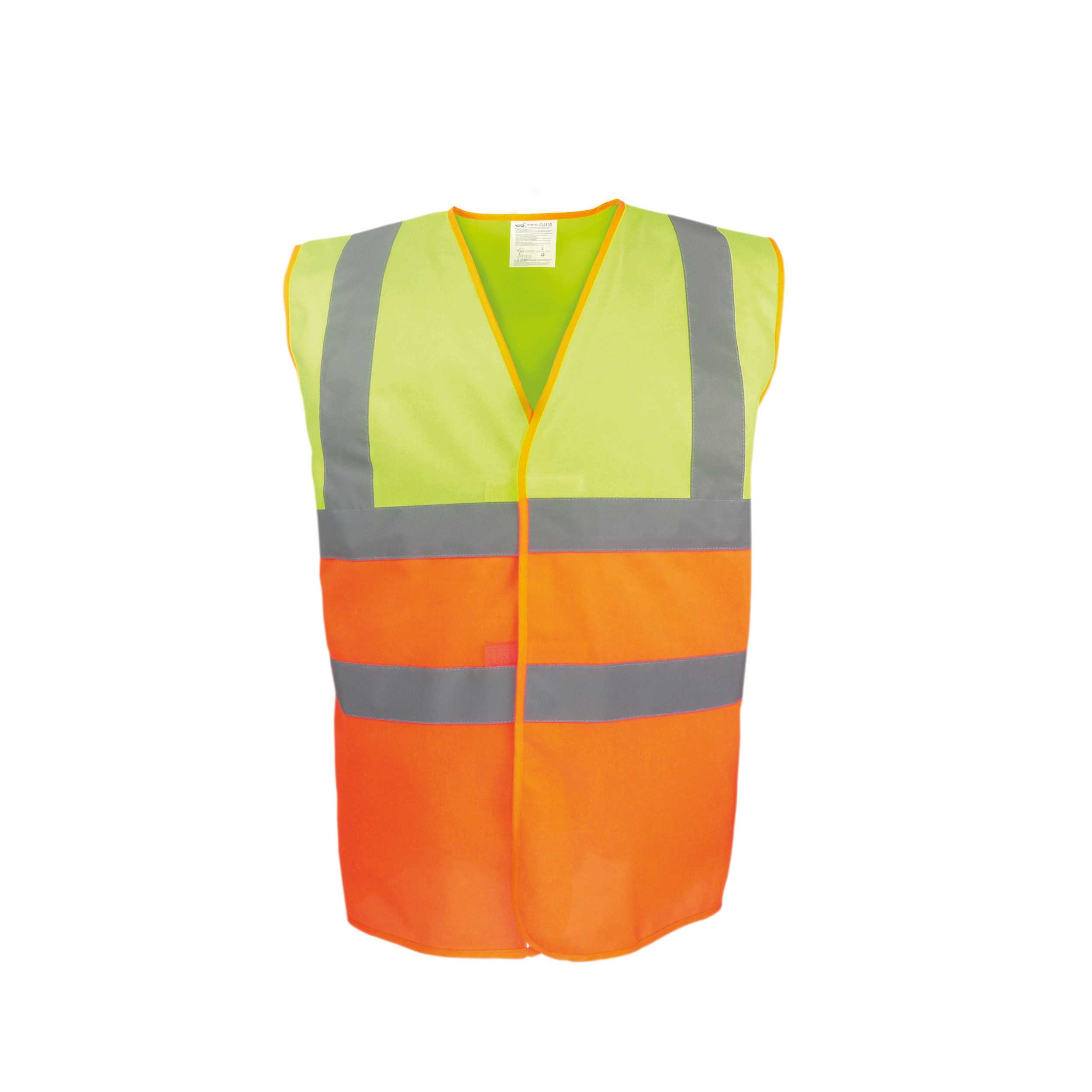 Chaleco de alta visibilidad bicolor Hi Vis Yellow / Orange